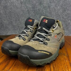 Garmont Gore-Tex Hiking Shoes Mens 10 Vibram Low Top Waterproof Olive Green